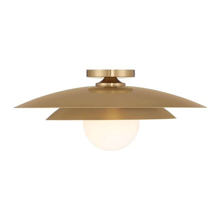 Sherrer 1-Light Ceiling Light in Warm Brass Sherrer 1-Light Ceiling Light in Warm Brass