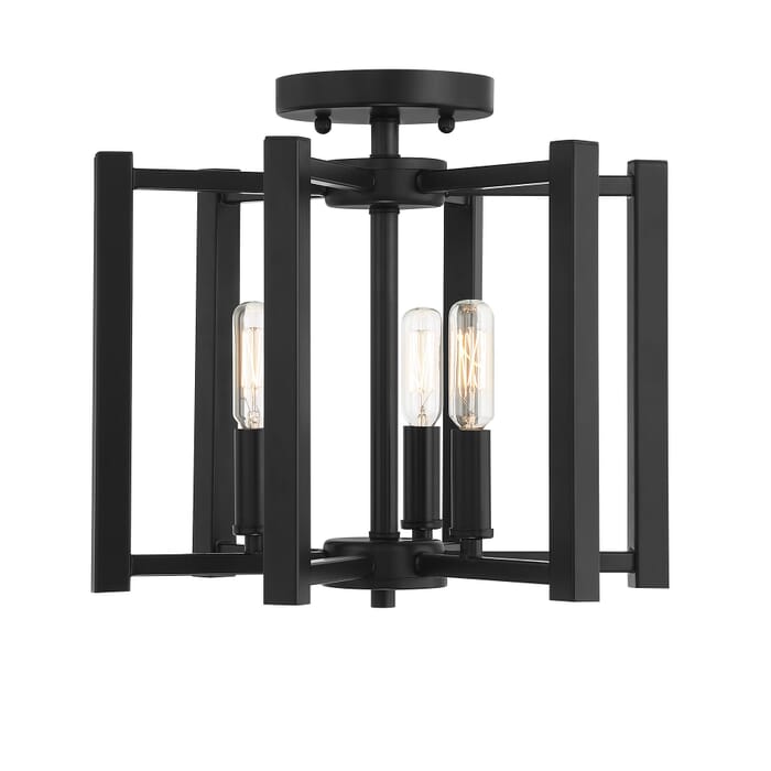Savoy House Benson 3-Light Ceiling Light in Matte Black Savoy House Benson 3-Light Ceiling Light in Matte Black