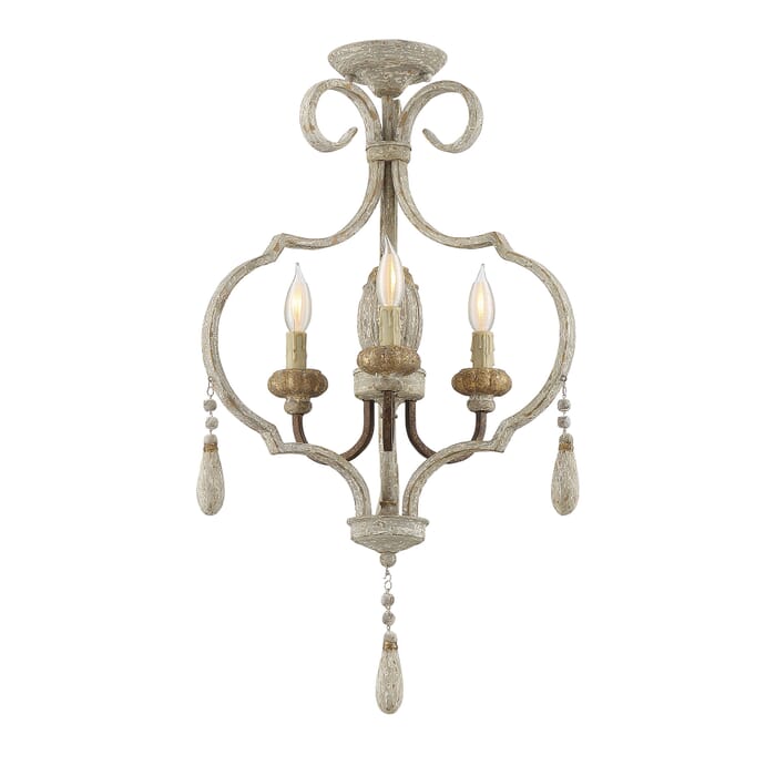 Savoy House Dauphin 3-Light Convertible Semi-Flush or Pendant in Avignon Savoy House Dauphin 3-Light Convertible Semi-Flush or Pendant in Avignon
