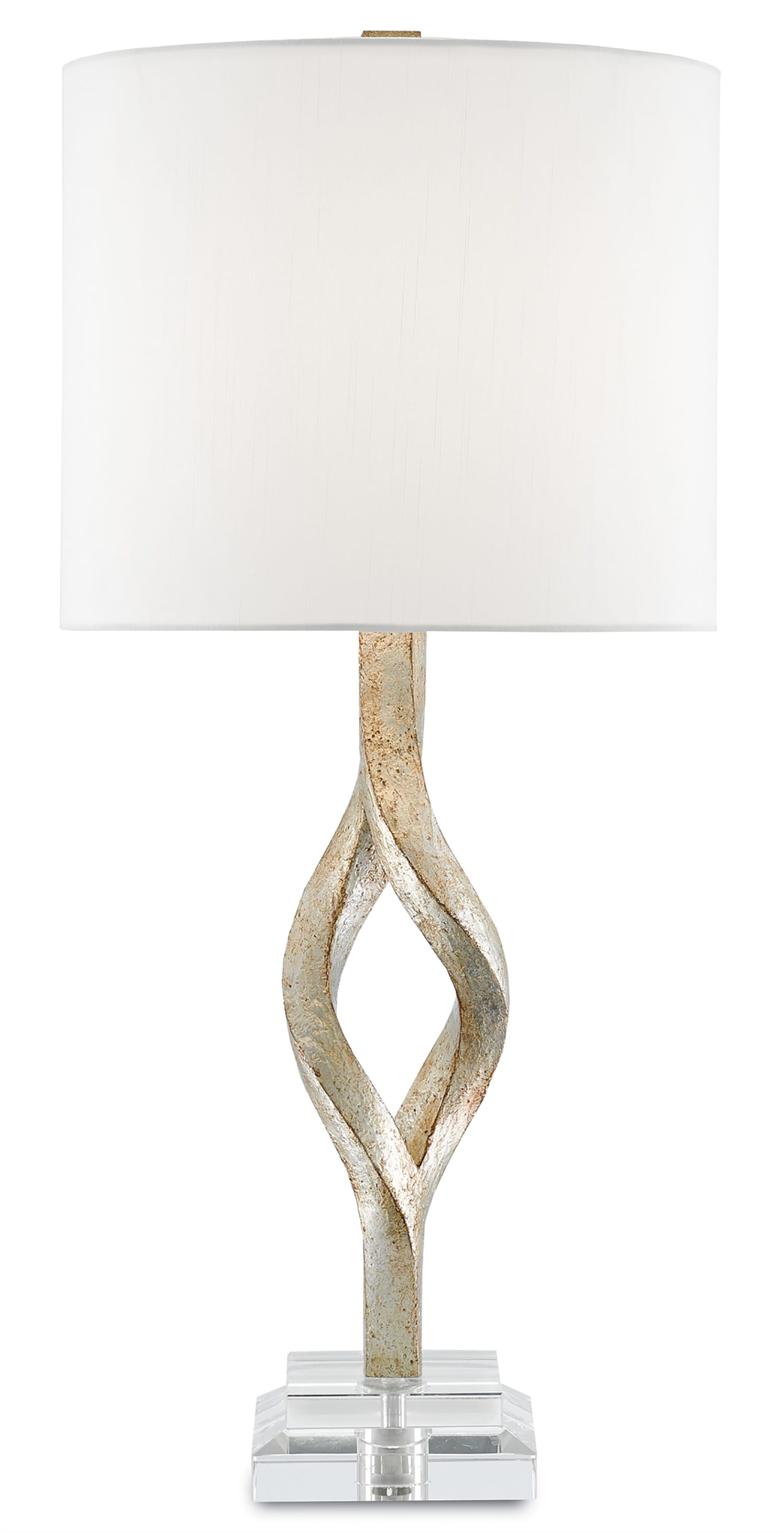 32" Elyx Table Lamp in Chinois Silver Leaf