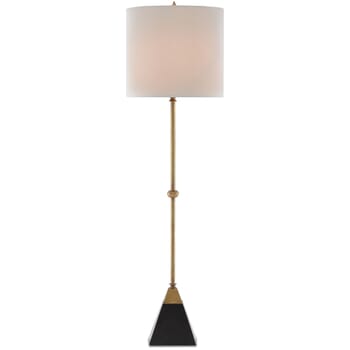 Currey & Company 36" Recluse Table Lamp in Vintage Brass and Black