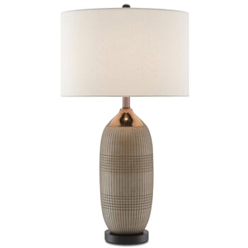 Currey & Company 32" Alexander Table Lamp in Matte & Glossy Gold and Black