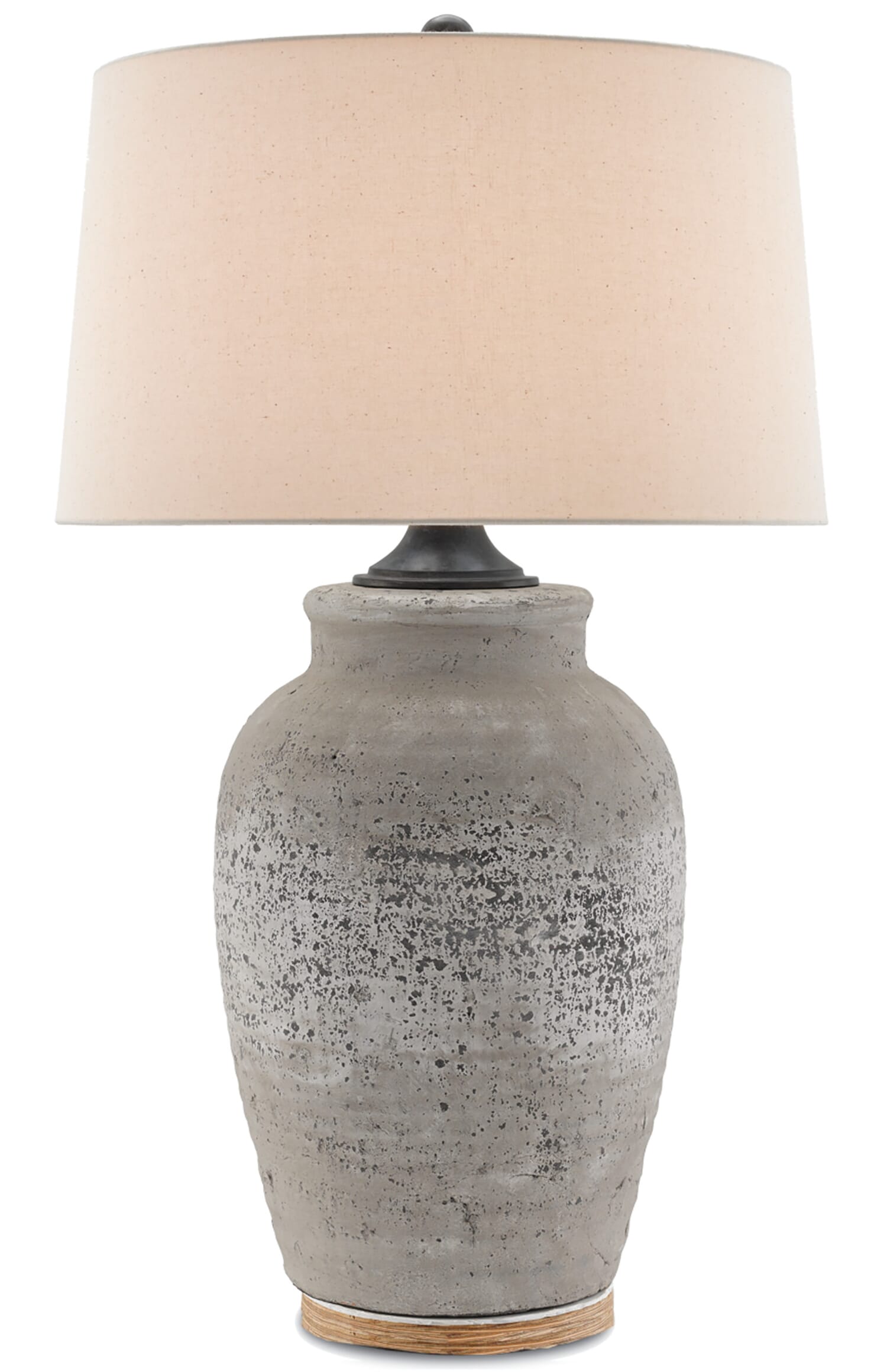 35" Quest Table Lamp in Rustic Gray and Aged Black