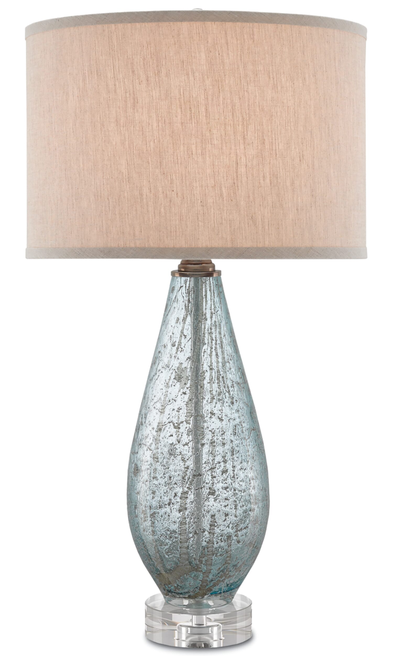 30" Optimist Table Lamp in Pale Blue Speckle