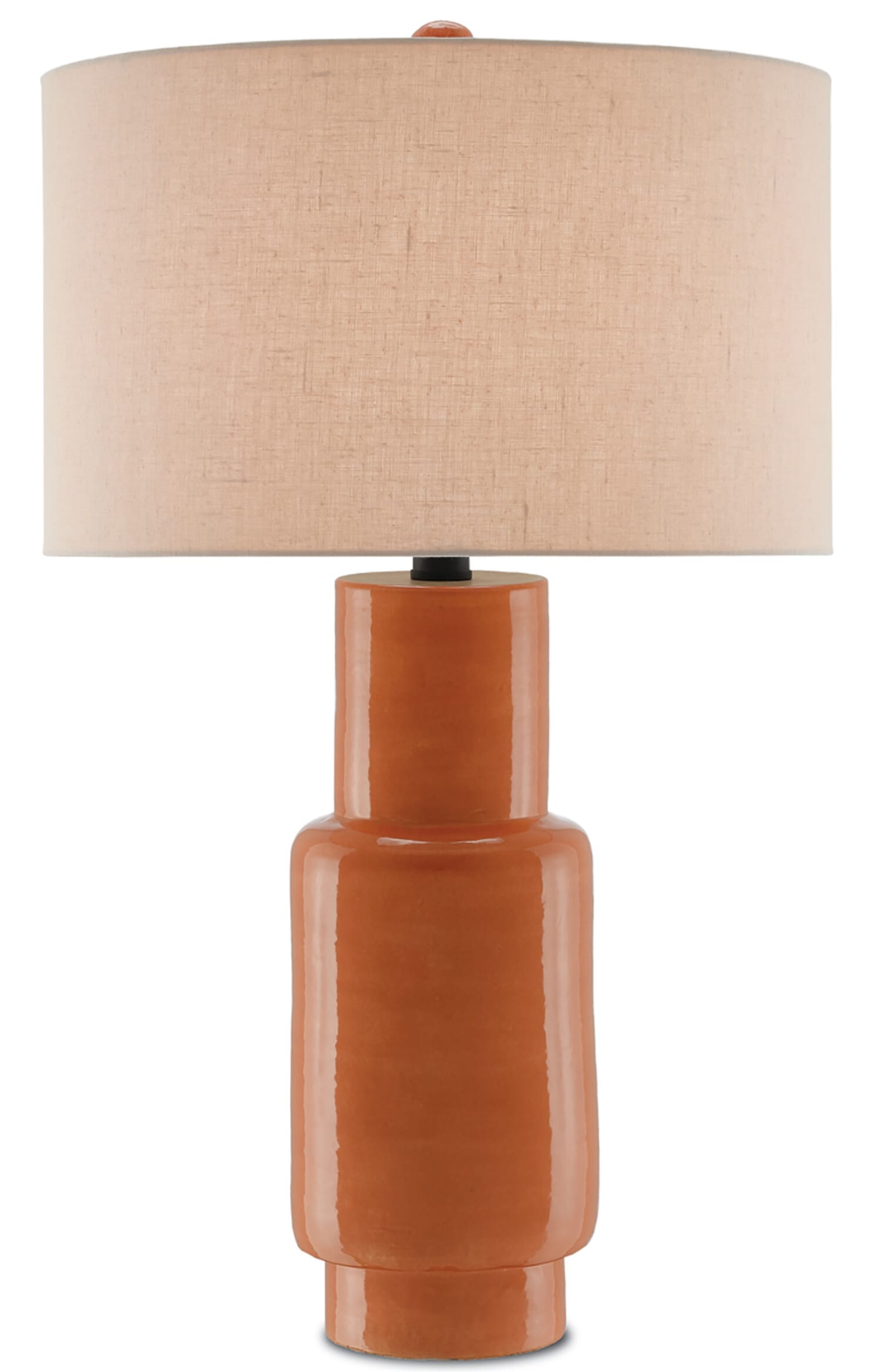 Large orange shops table lamp