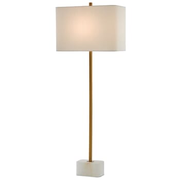 Currey & Company 40" Felix Table Lamp in Natural and Antique Brass