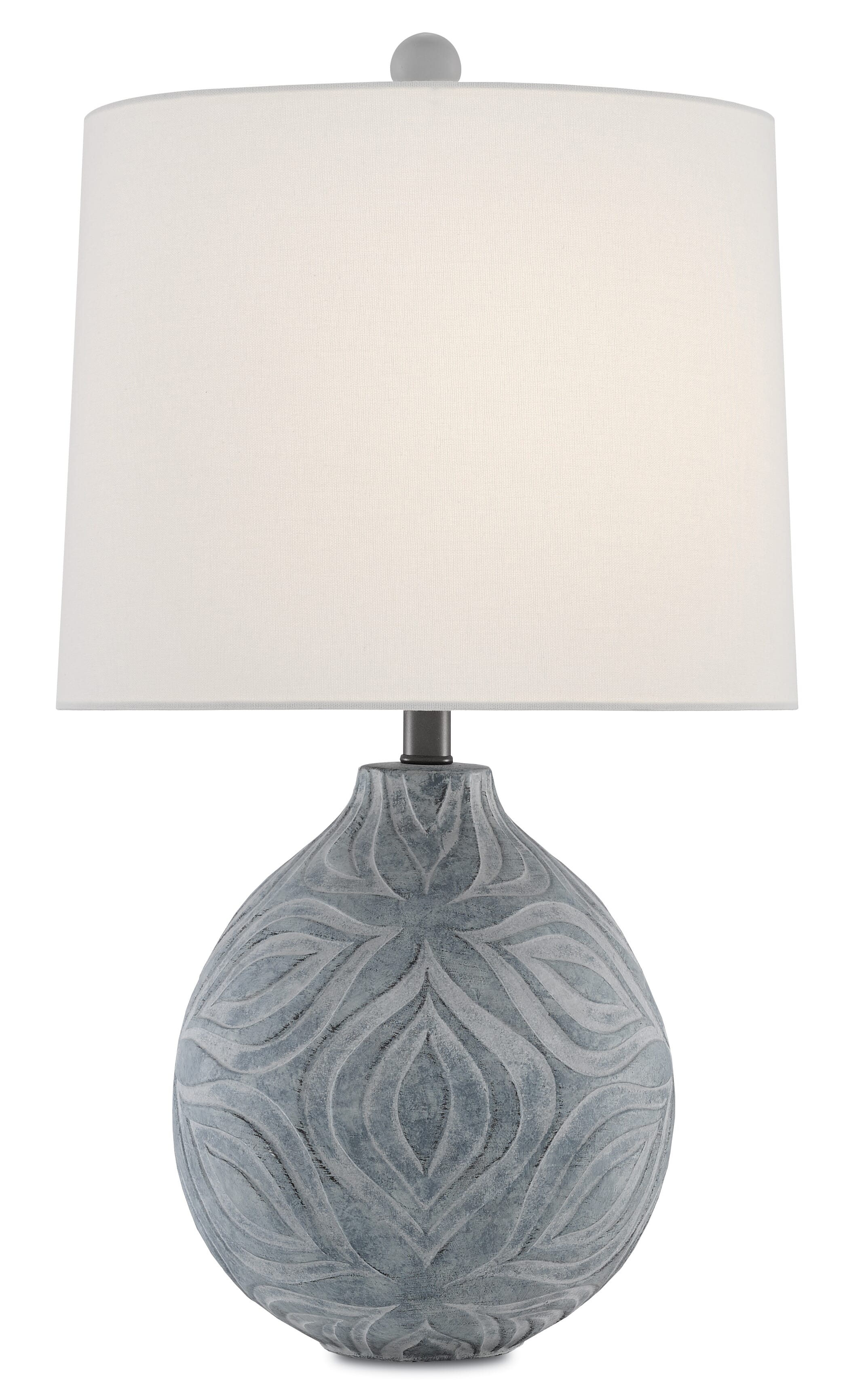 27" Hadi Table Lamp in Gray Stone Wash