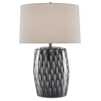 Currey & Company 28" Milner Blue Table Lamp in Indigo and Cloud