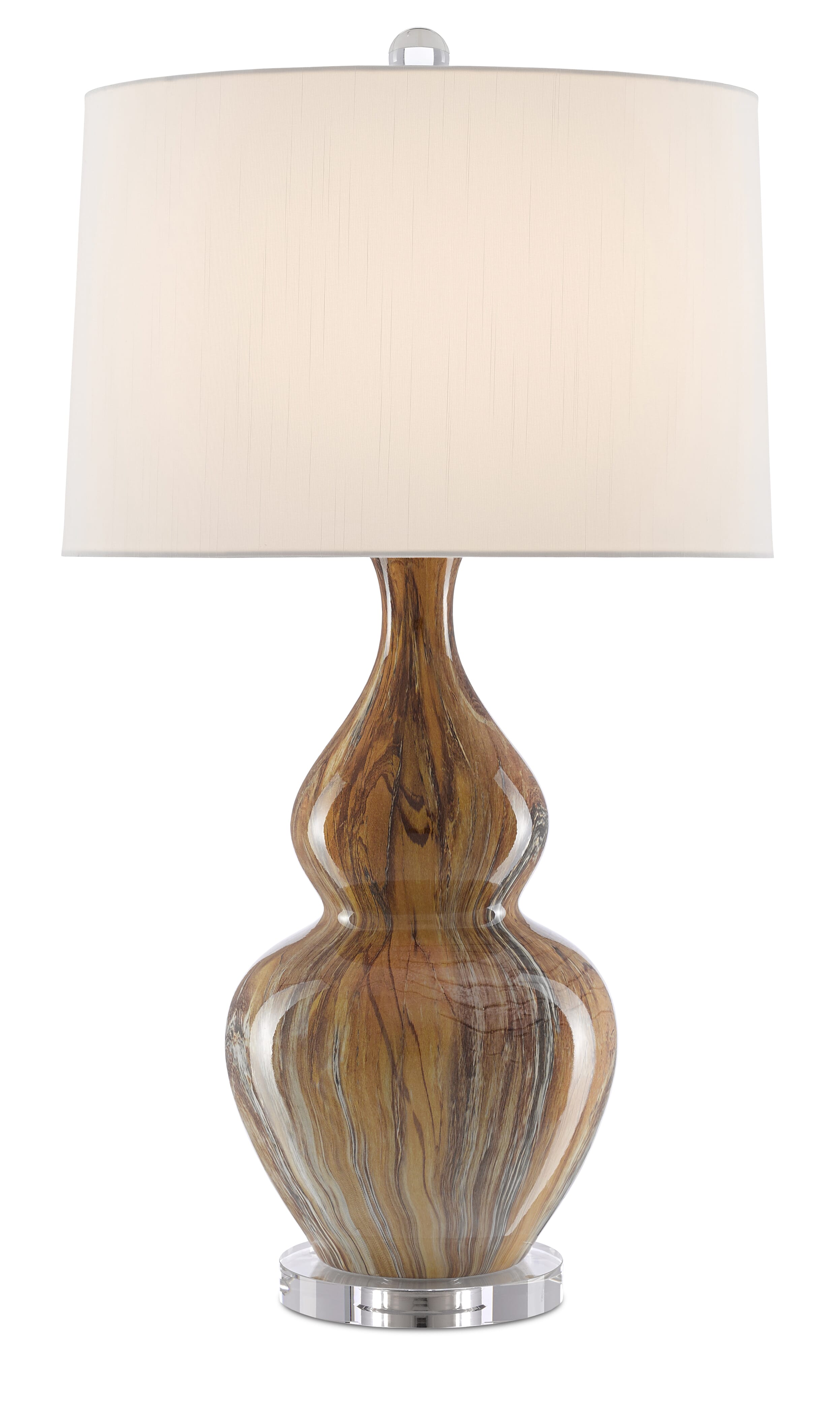 31" Kolor Brown Table Lamp in Earth and Brown