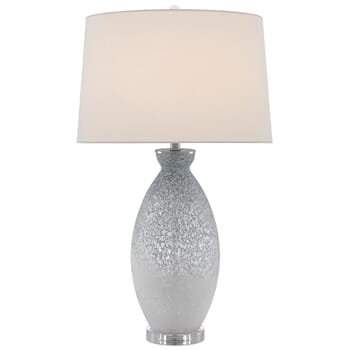 Currey & Company 33" Hatira Table Lamp in Pale Blue and White