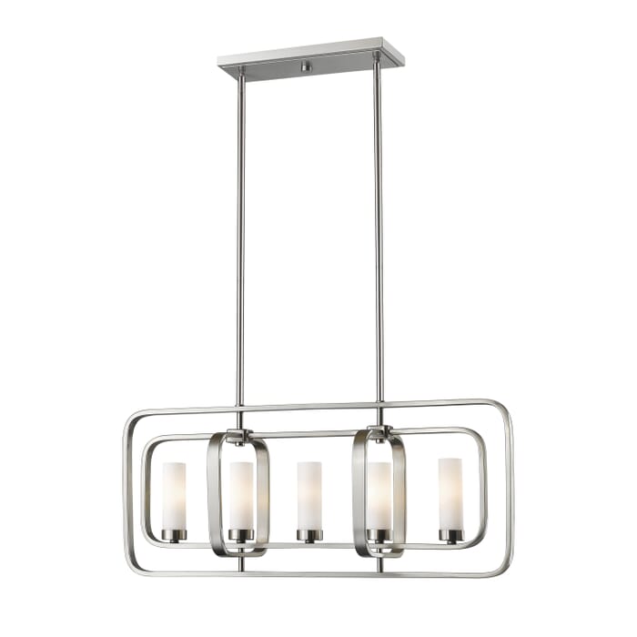 Z-Lite Aideen 5-Light Chandelier In Brushed Nickel Z-Lite Aideen 5-Light Chandelier In Brushed Nickel