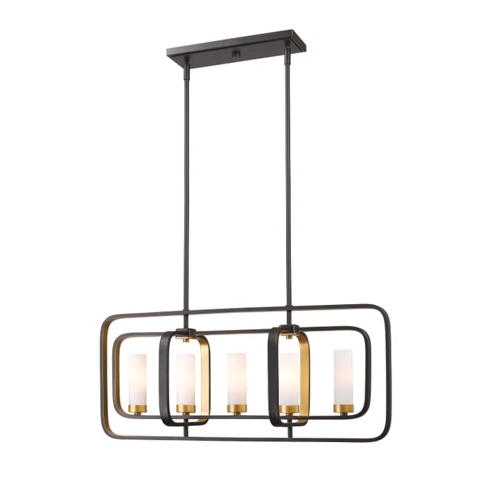 Z-Lite Aideen 5-Light Chandelier In Bronze Gold Z-Lite Aideen 5-Light Chandelier In Bronze Gold