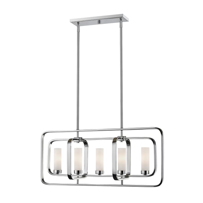 Z-Lite Aideen 5-Light Chandelier In Chrome Z-Lite Aideen 5-Light Chandelier In Chrome