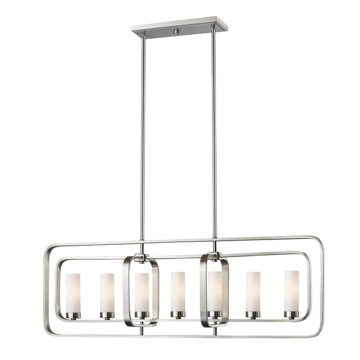 Z-Lite Aideen 7-Light Chandelier In Brushed Nickel Z-Lite Aideen 7-Light Chandelier In Brushed Nickel