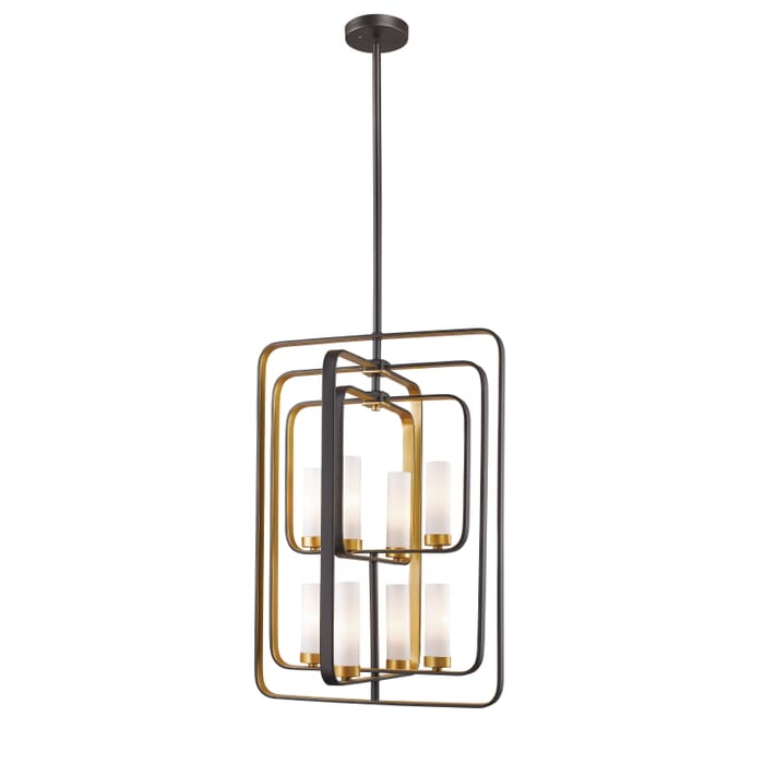 Z-Lite Aideen 8-Light Pendant Light In Bronze Gold Z-Lite Aideen 8-Light Pendant Light In Bronze Gold