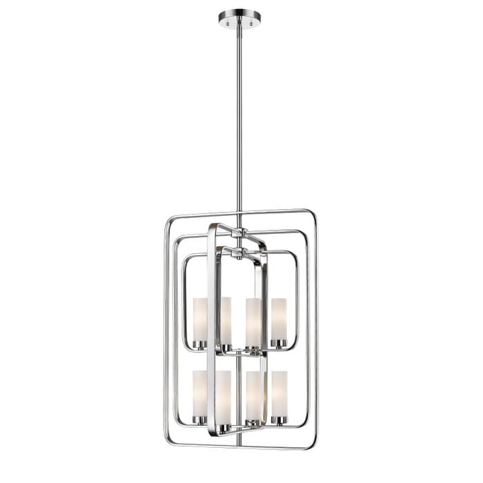 Z-Lite Aideen 8-Light Pendant Light In Chrome Z-Lite Aideen 8-Light Pendant Light In Chrome