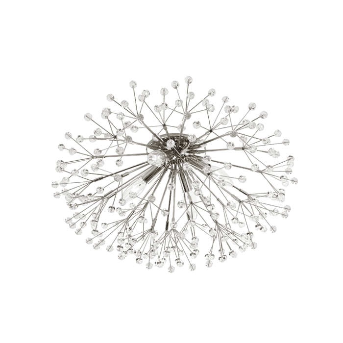 Hudson Valley Dunkirk Sputnik Ceiling Light in Polished Nickel Hudson Valley Dunkirk Sputnik Ceiling Light in Polished Nickel