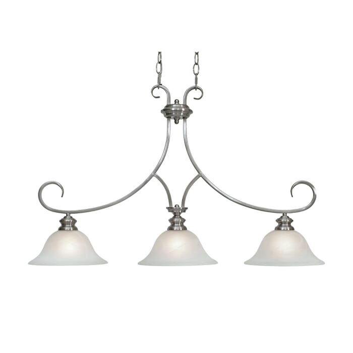 Golden Lancaster 3-Light 22" Pendant Light in Pewter Golden Lancaster 3-Light 22" Pendant Light in Pewter