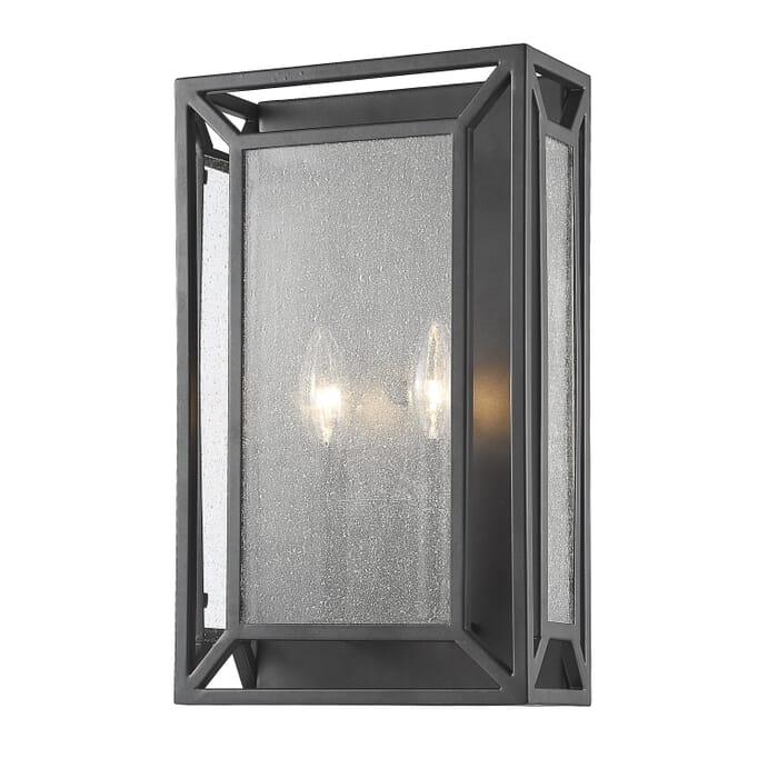 Z-Lite Braum 2-Light Wall Sconce In Bronze Z-Lite Braum 2-Light Wall Sconce In Bronze