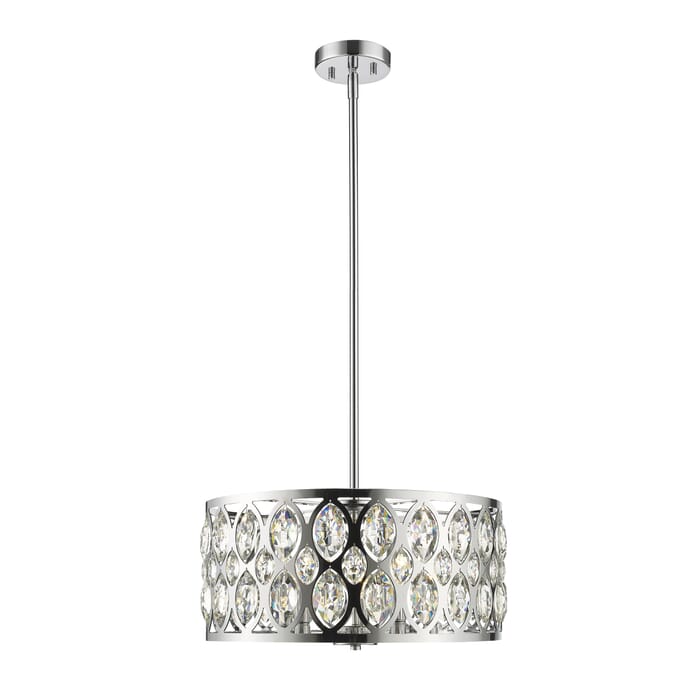 Z-Lite Dealey 5-Light Chandelier In Chrome Z-Lite Dealey 5-Light Chandelier In Chrome