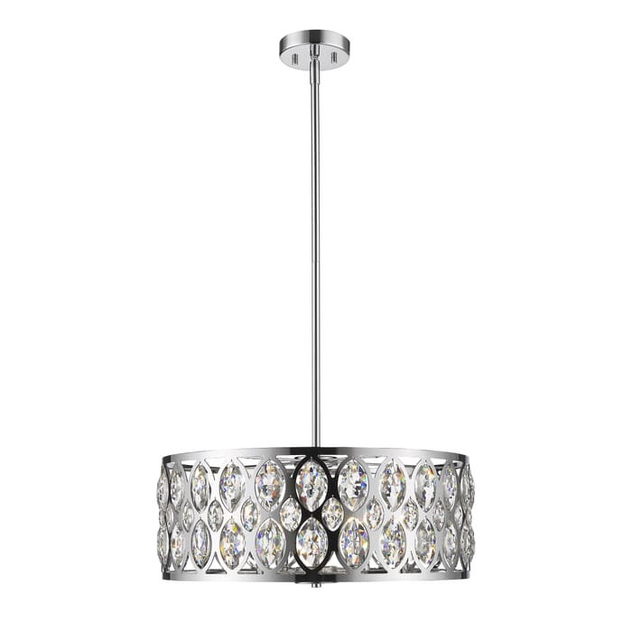 Z-Lite Dealey 6-Light Chandelier In Chrome Z-Lite Dealey 6-Light Chandelier In Chrome