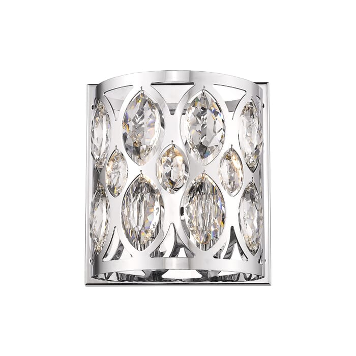 Z-Lite Dealey 2-Light Wall Sconce In Chrome Z-Lite Dealey 2-Light Wall Sconce In Chrome