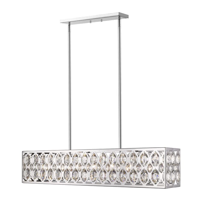 Z-Lite Dealey 7-Light Chandelier In Chrome Z-Lite Dealey 7-Light Chandelier In Chrome