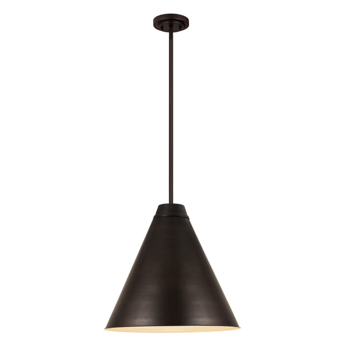 Z-Lite Eaton 1-Light Pendant Light In Bronze Plate Z-Lite Eaton 1-Light Pendant Light In Bronze Plate