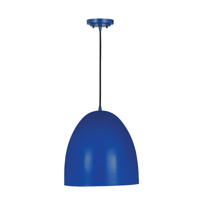 Z-Lite Z Studio Dome Pendant 1-Light Pendant Light In Blue Z-Lite Z Studio Dome Pendant 1-Light Pendant Light In Blue