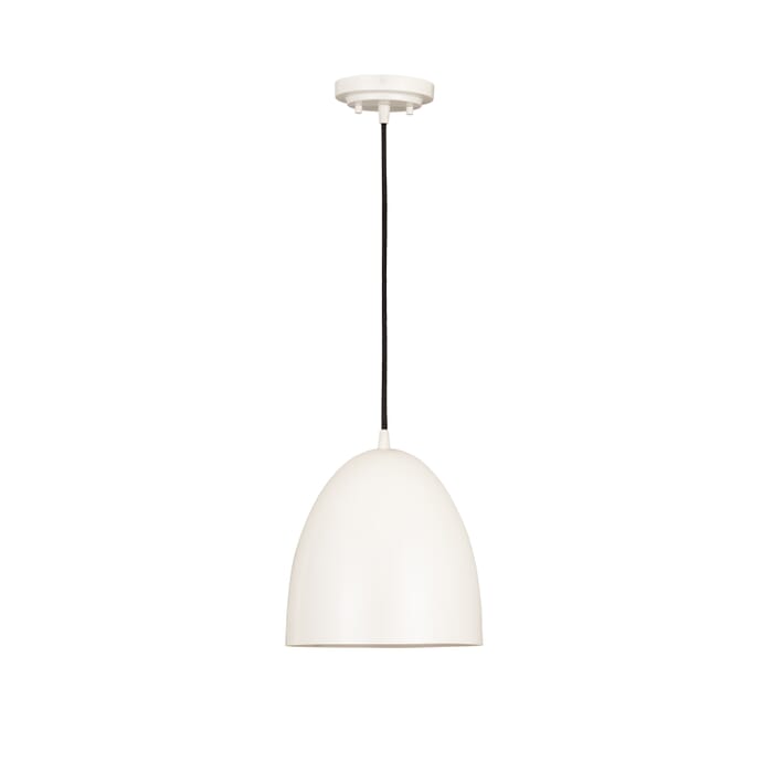 Z-Lite Z Studio Dome Pendant 1-Light Pendant Light In Matte White Z-Lite Z Studio Dome Pendant 1-Light Pendant Light In Matte White