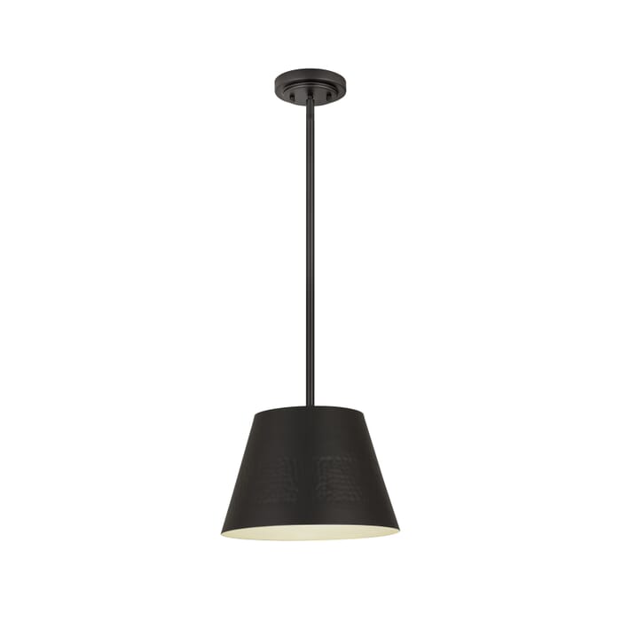 Z-Lite Maddox 1-Light Chandelier In Matte Black Z-Lite Maddox 1-Light Chandelier In Matte Black