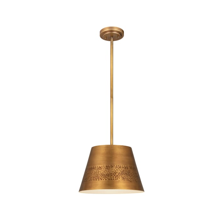 Z-Lite Maddox 1-Light Chandelier In Rubbed Brass Z-Lite Maddox 1-Light Chandelier In Rubbed Brass
