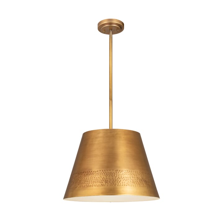 Z-Lite Maddox 1-Light Chandelier In Rubbed Brass Z-Lite Maddox 1-Light Chandelier In Rubbed Brass
