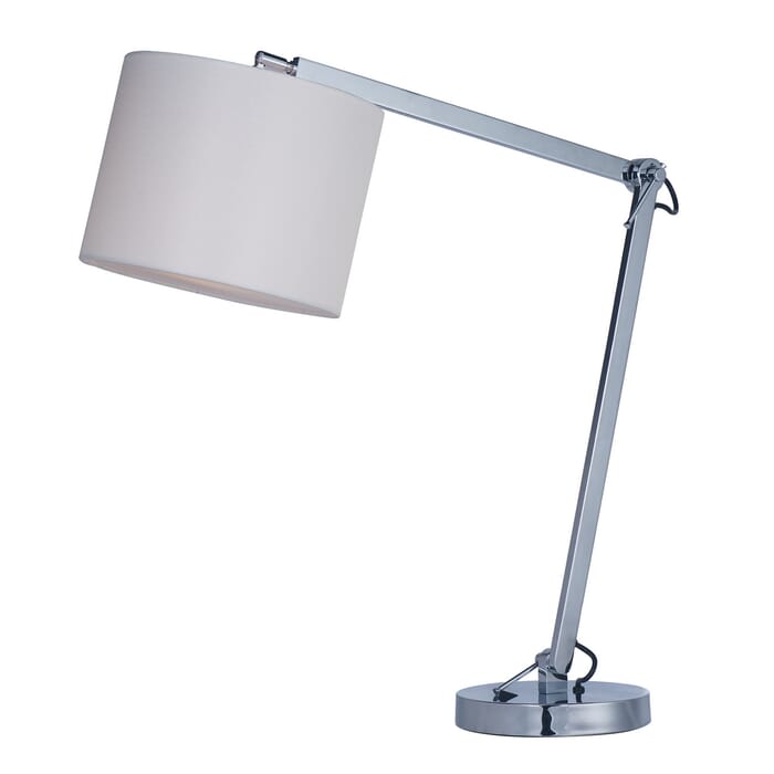 Maxim Lighting Hotel 19" Table Lamp in Polished Chrome Maxim Lighting Hotel 19" Table Lamp in Polished Chrome