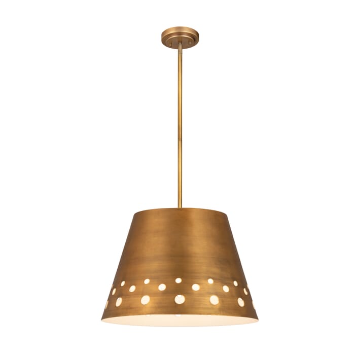 Z-Lite Katie 1-Light Chandelier In Rubbed Brass Z-Lite Katie 1-Light Chandelier In Rubbed Brass