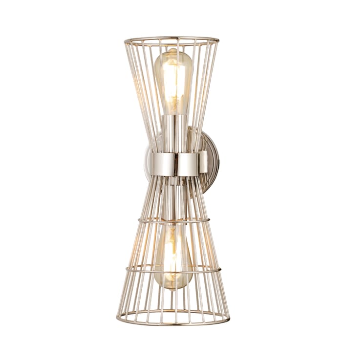 Z-Lite Alito 2-Light Wall Sconce In Polished Nickel Z-Lite Alito 2-Light Wall Sconce In Polished Nickel