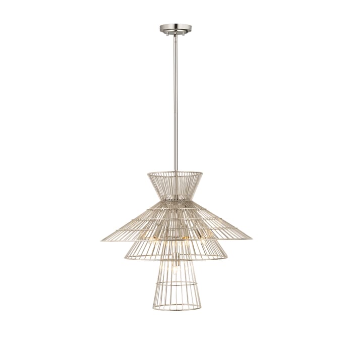 Z-Lite Alito 6-Light Chandelier In Polished Nickel Z-Lite Alito 6-Light Chandelier In Polished Nickel
