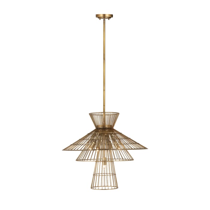 Z-Lite Alito 6-Light Chandelier In Rubbed Brass Z-Lite Alito 6-Light Chandelier In Rubbed Brass