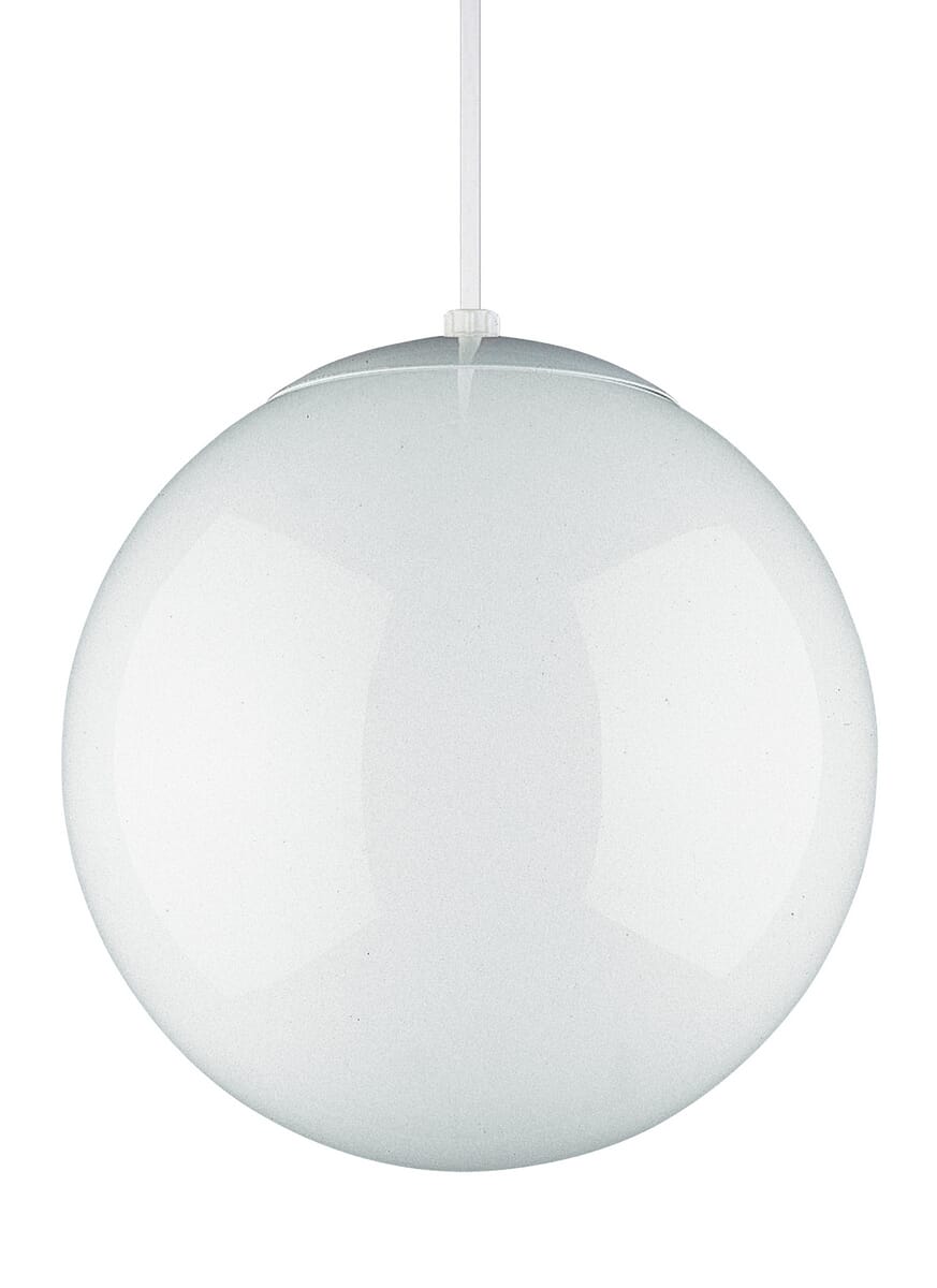 large white globe pendant