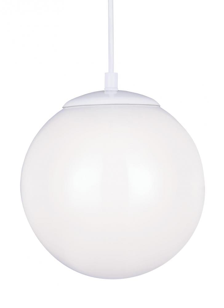 Sea Gull Leo - Hanging Globe 11" Pendant Light in White