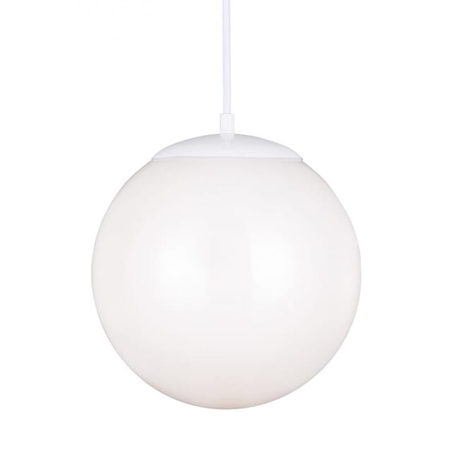 Sea Gull Leo Hanging Globe 13 Pendant Light In White Lights Com - Sea Gull Lighting Globe Pendant