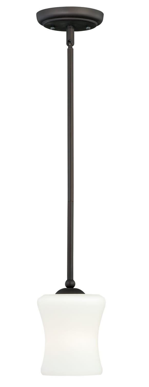 Poirot 1-Light Mini Pendant in New Bronze