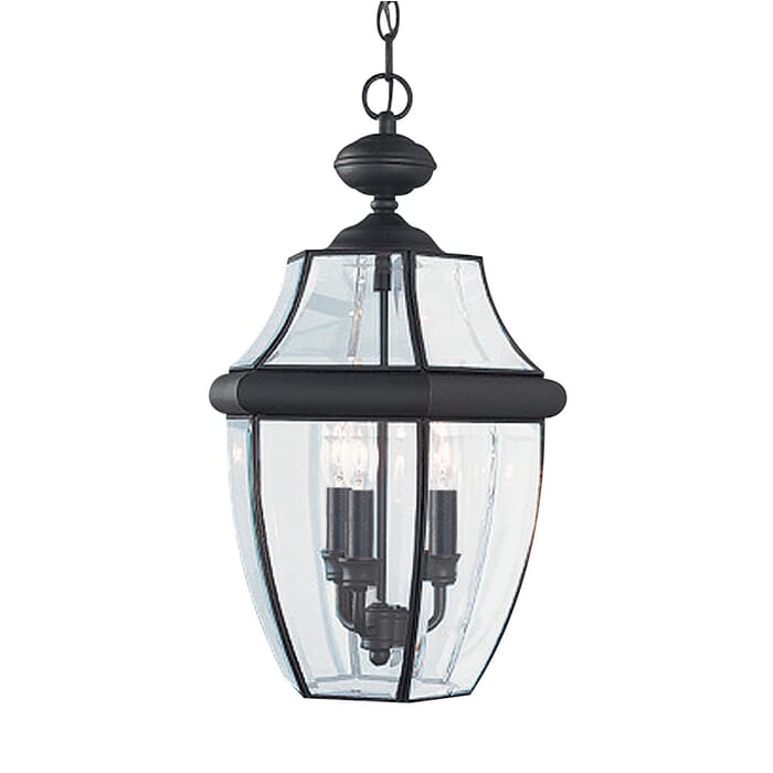 Sea Gull Lancaster 3-Light Outdoor Hanging Light in Black Sea Gull Lancaster 3-Light Outdoor Hanging Light in Black
