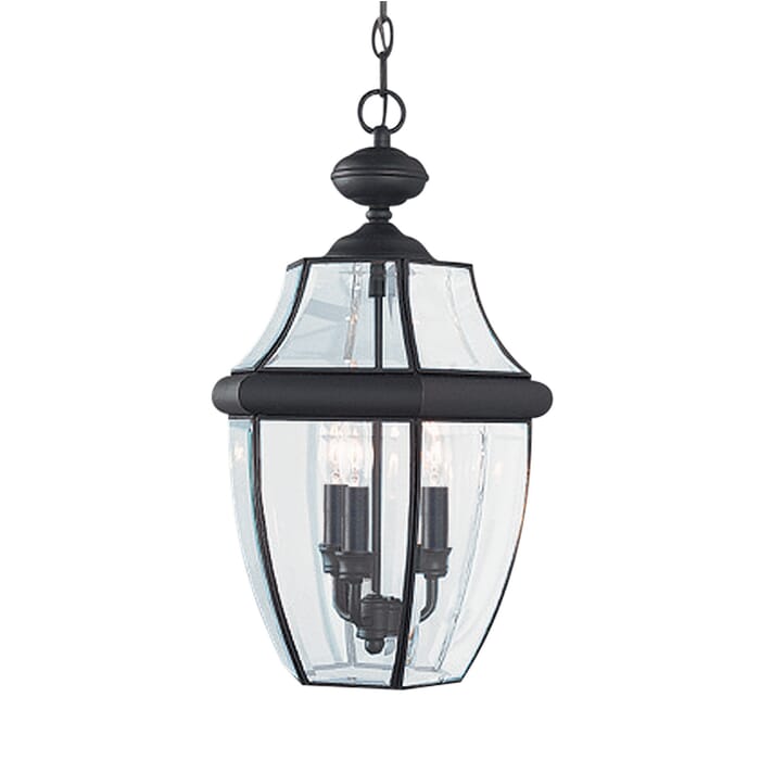 Lancaster 3-Light Outdoor Pendant in Black Lancaster 3-Light Outdoor Pendant in Black