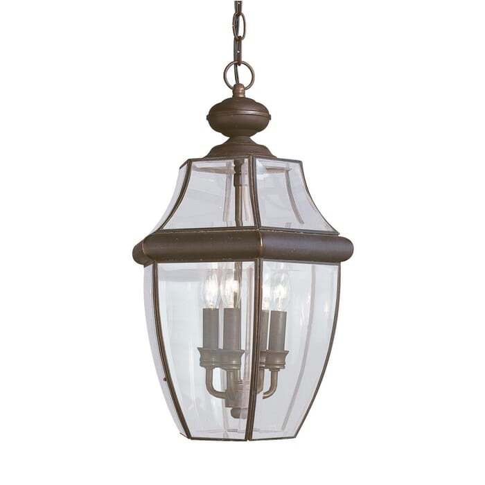 Sea Gull Lancaster 3-Light Outdoor Hanging Light in Antique Bronze Sea Gull Lancaster 3-Light Outdoor Hanging Light in Antique Bronze