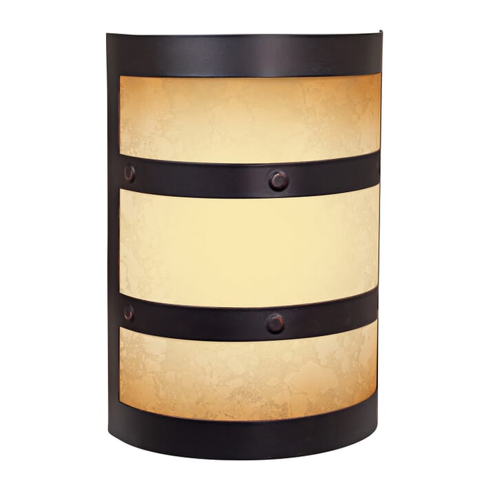 Designer-Chime Illuminated 1-Light Half Cylinder Lighted Chime in Oiled Bronze Gilded Designer-Chime Illuminated 1-Light Half Cylinder Lighted Chime in Oiled Bronze Gilded