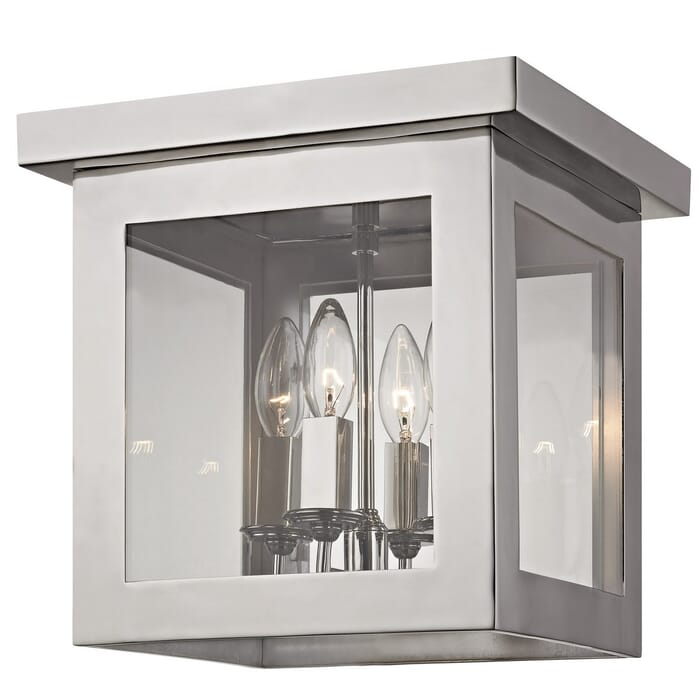 Brian Patrick Flynn for Crystorama Hurley 12" Ceiling Light in Polished Nickel Brian Patrick Flynn for Crystorama Hurley 12" Ceiling Light in Polished Nickel