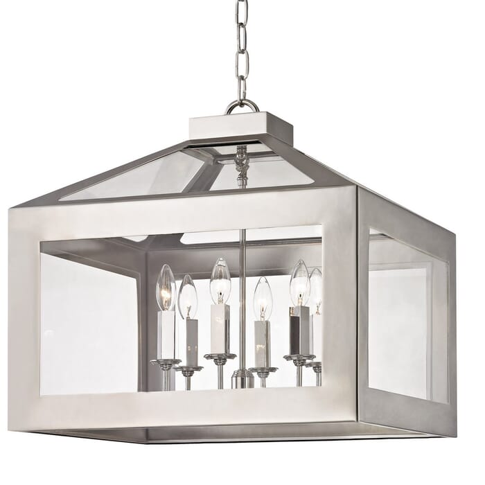 Brian Patrick Flynn for Crystorama Hurley 20" Chandelier in Polished Nickel Brian Patrick Flynn for Crystorama Hurley 20" Chandelier in Polished Nickel