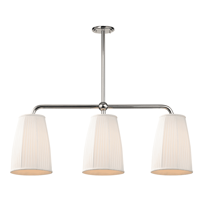 Hudson Valley Malden 3-Light 10" Kitchen Island Light in Polished Nickel Hudson Valley Malden 3-Light 10" Kitchen Island Light in Polished Nickel