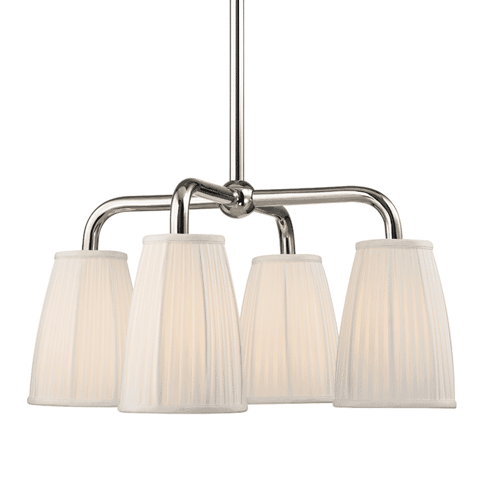 Hudson Valley Malden 4-Light Chandelier in Polished Nickel Hudson Valley Malden 4-Light Chandelier in Polished Nickel